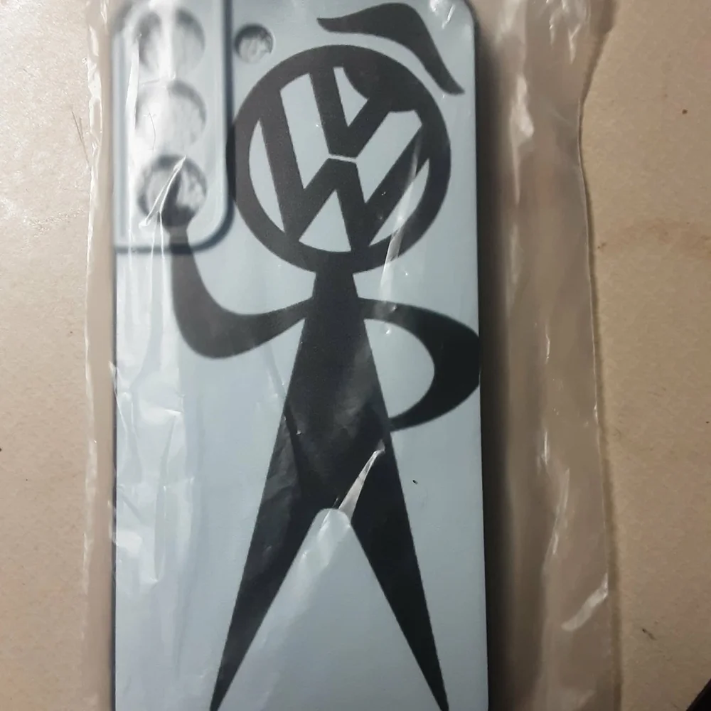 Logo Light Blue & Black Phone Case - Compatible Cell Phone Accessory Samsung Gal